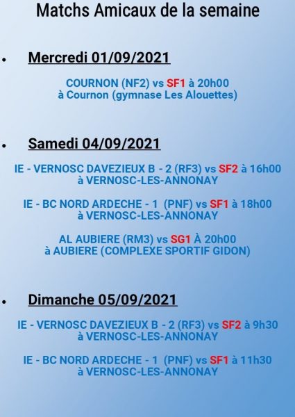 matchs amicaux matchs amicaux